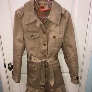 Tory Burch beige trench size 8